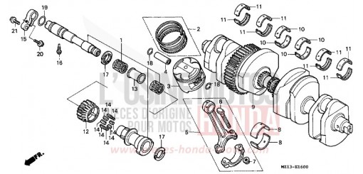 VILEBREQUIN/PISTON CB1000FS de 1995